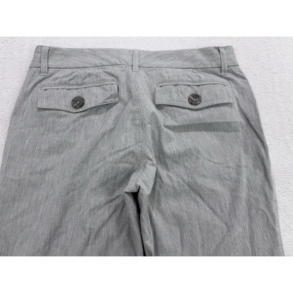 Banana Republic Women Gray Wide Leg Slit Stretch‎ Casual Pants 10R